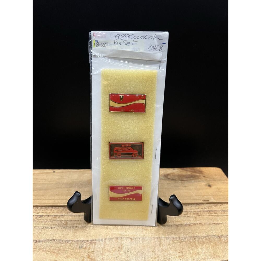 Coca Cola Limited Edition Pin Set 1989 Bevserv Local Market Collection